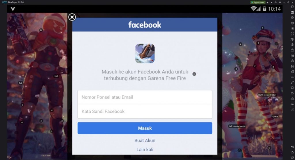 Cara Login Ke Facebook Di Game Free Fire